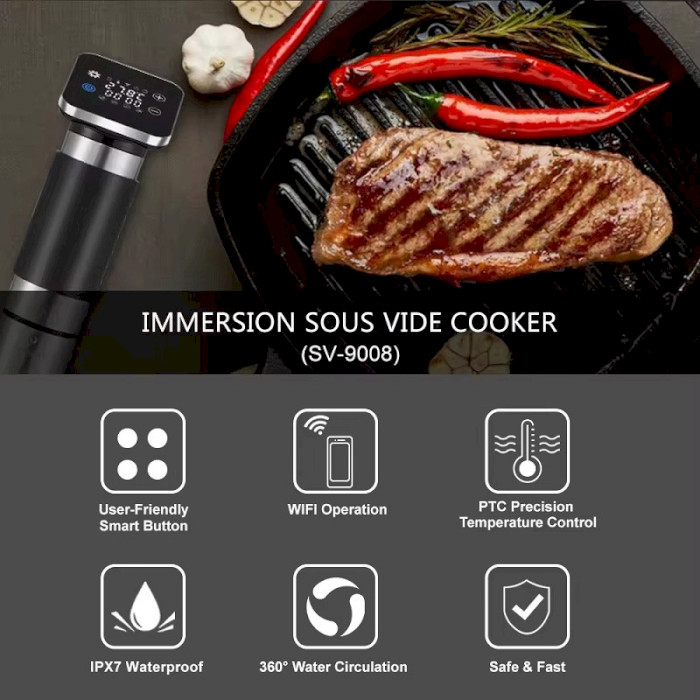 Су-від BIOLOMIX Sous Vide Cooker with App Control SV-9008