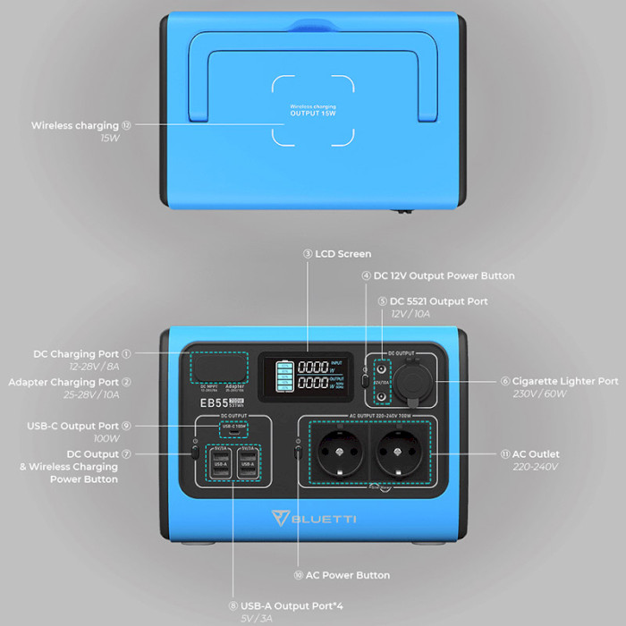 Зарядная станция BLUETTI PowerOak EB55/Уценка