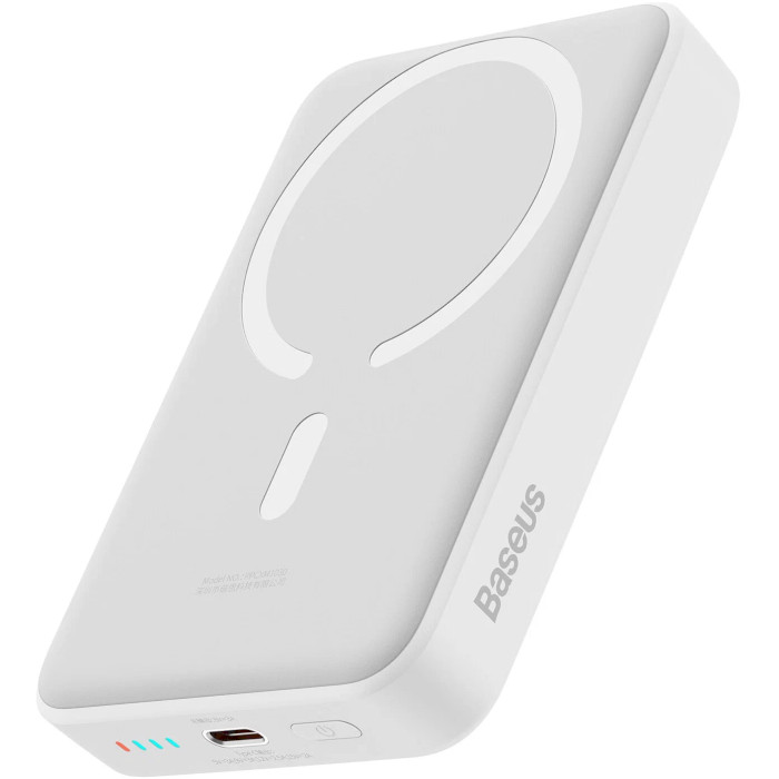 Повербанк MagSafe BASEUS Magnetic Mini Wireless Fast Charge Power Bank 30W 10000mAh White (P10022105212-01 (PPCX110002\PPCXM1030))