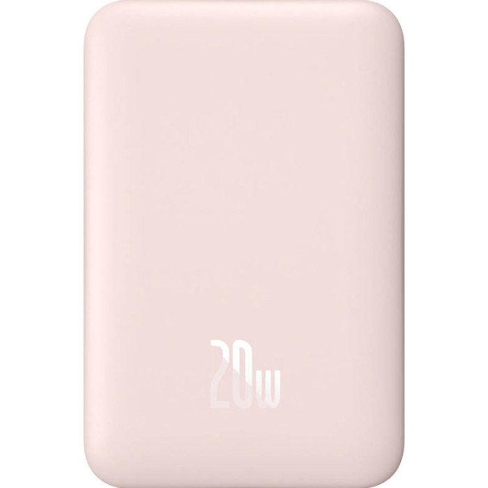 Повербанк MagSafe BASEUS Magnetic Mini Wireless Fast Charge Power Bank 20W 10000mAh Pink (P10022100412-00/PPCX030004)