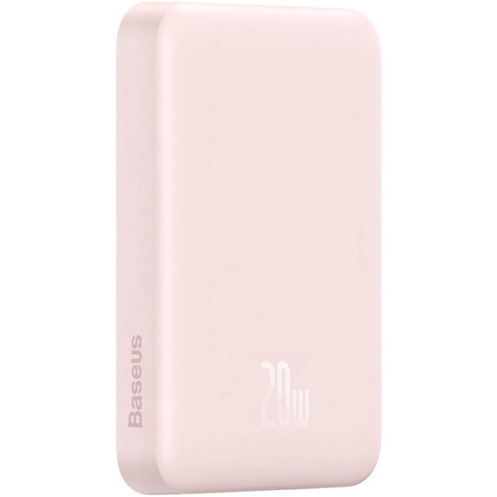 Повербанк MagSafe BASEUS Magnetic Mini Wireless Fast Charge Power Bank 20W 10000mAh Pink (P10022100412-00/PPCX030004)