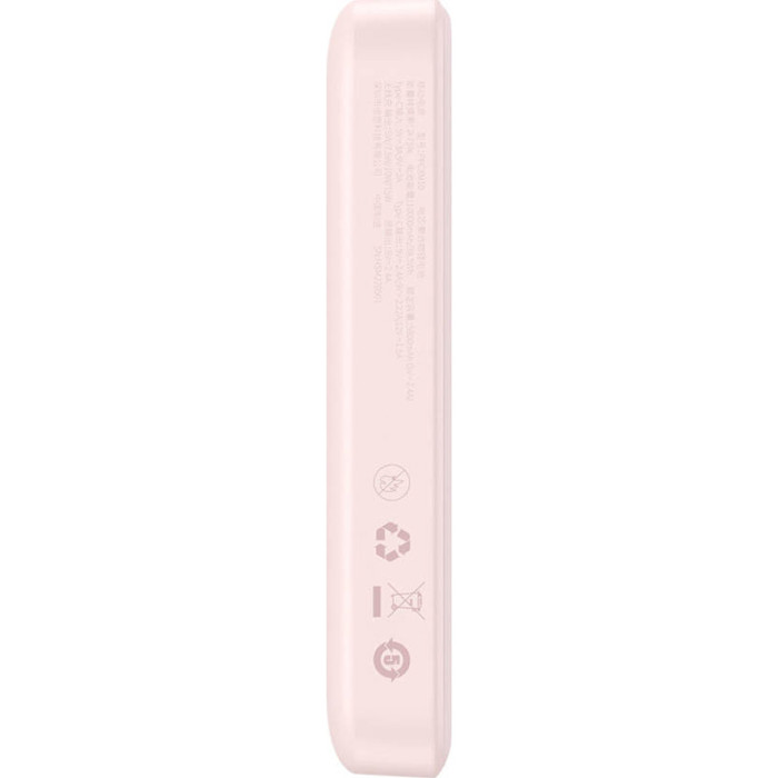 Повербанк MagSafe BASEUS Magnetic Mini Wireless Fast Charge Power Bank 20W 10000mAh Pink (P10022100412-00/PPCX030004)