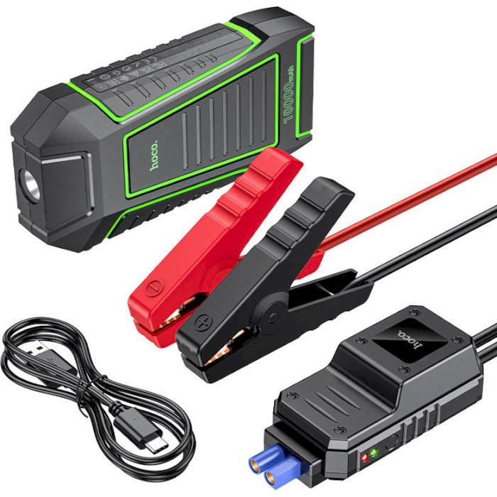 Портативний пускозарядний пристрій HOCO QS1 Spring Portable Smart Jump Starter 10000mAh