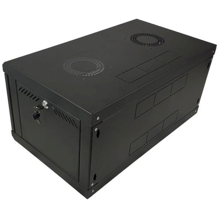 Настінна шафа 19" ESERVER ES-E435B (4U, 600x350мм, RAL9005)