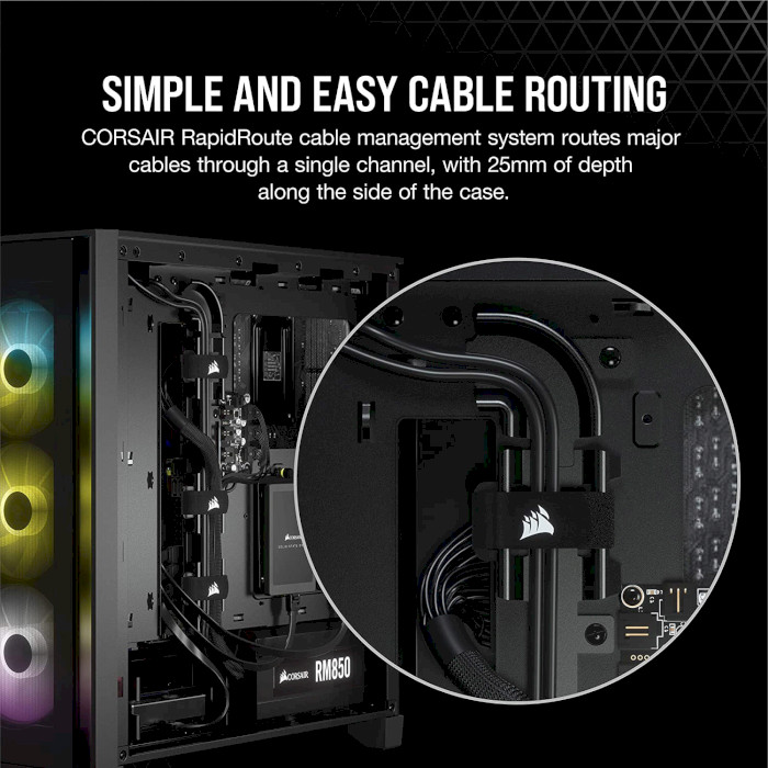 Корпус CORSAIR iCUE 4000X RGB Tempered Glass Black/Уценка (CC-9011204-WW)