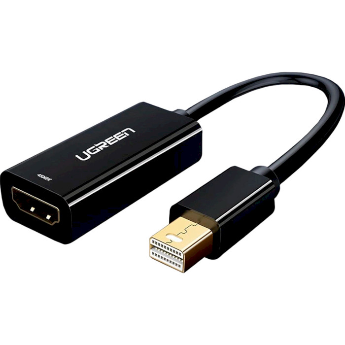 Адаптер UGREEN MD112 Male to Female Mini DisplayPort - HDMI v1.4 Black (10461)