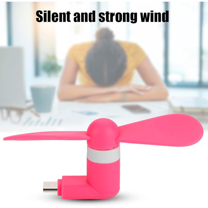 USB вентилятор VOLTRONIC Micro-USB Portable Fan Mixed Color