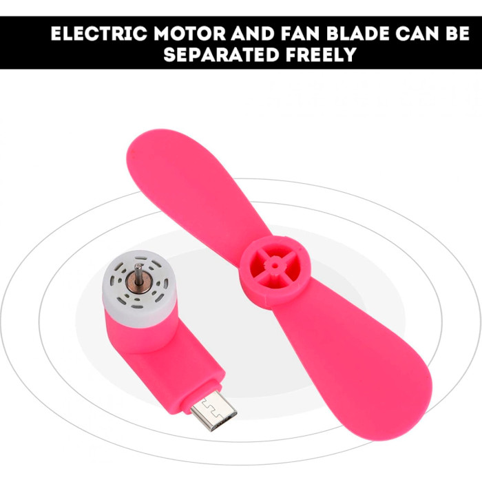 USB вентилятор VOLTRONIC Micro-USB Portable Fan Mixed Color