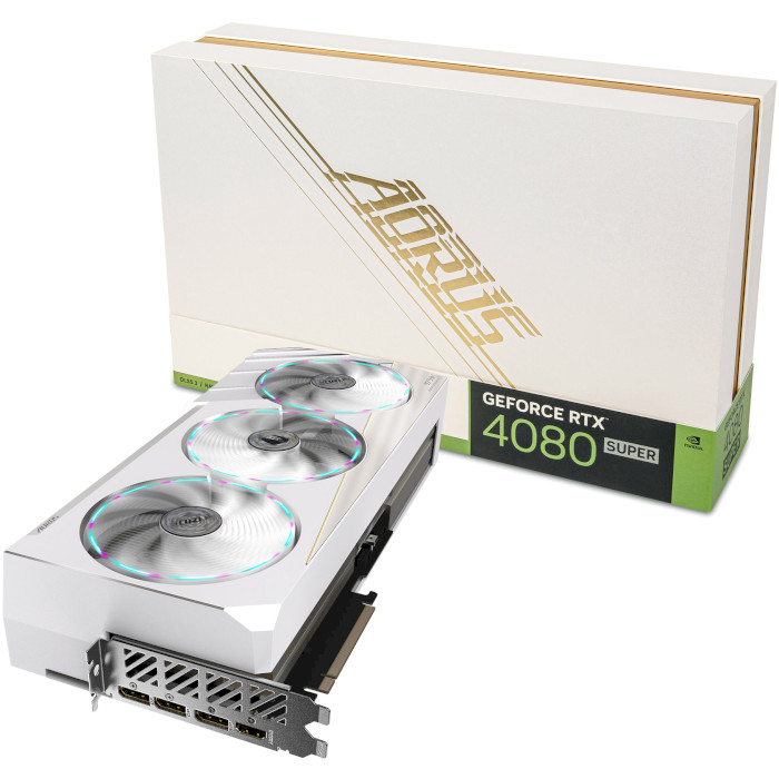 Видеокарта AORUS GeForce RTX 4080 Super Xtreme Ice 16G (GV-N408SAORUSX ICE-16GD)