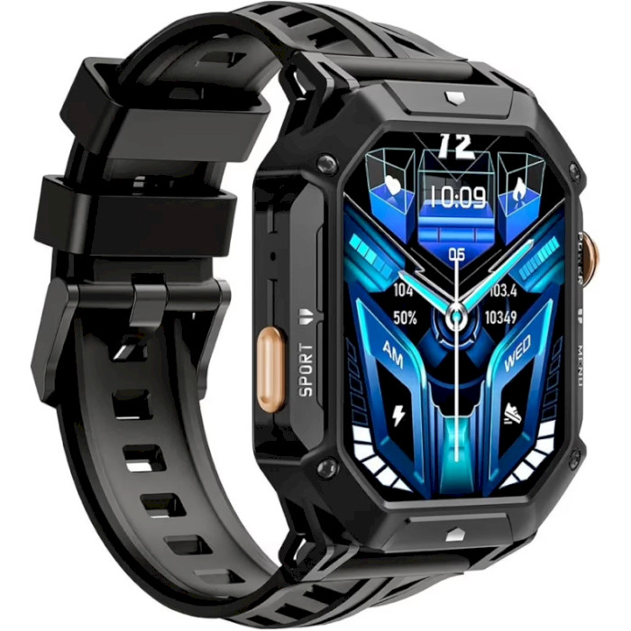 Смарт-годинник OUKITEL BT80 Rugged Outdoor Watch Black