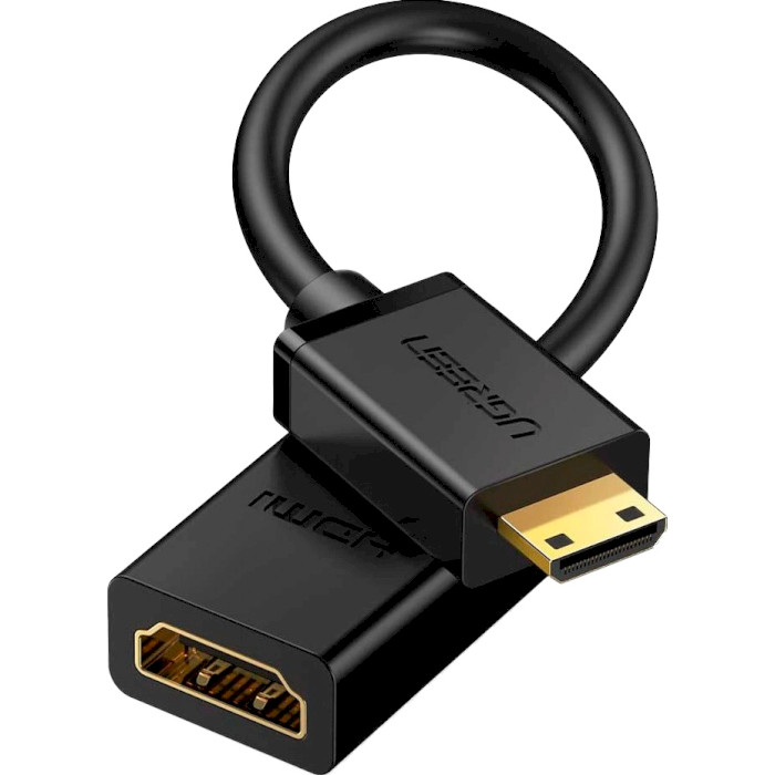 Адаптер UGREEN Male to Female Mini-HDMI - HDMI v2.0 Black (20137)