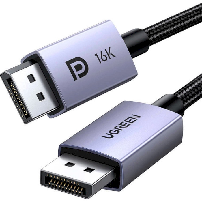 Кабель UGREEN DP118 16K Cable DisplayPort 1м Gray (15383)