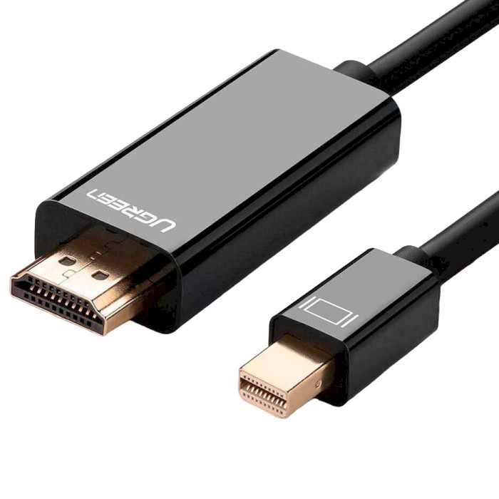 Кабель UGREEN MD101 Male to Male Cable Mini DisplayPort - HDMI 1.5м Black (20848)