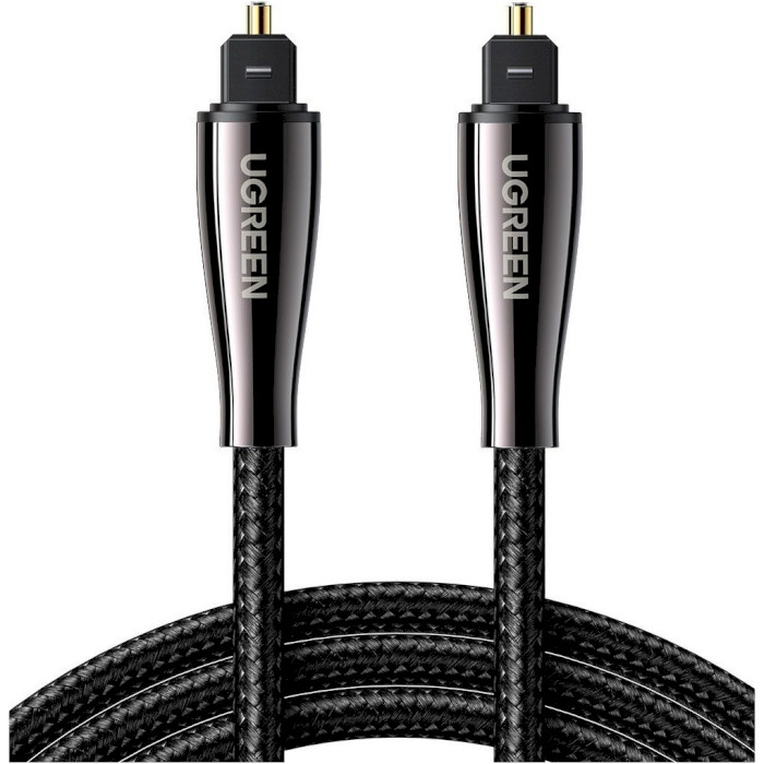 Кабель оптичний (AOC) UGREEN AV108 Optical Audio Cable TOSLINK 1м Black (10539)