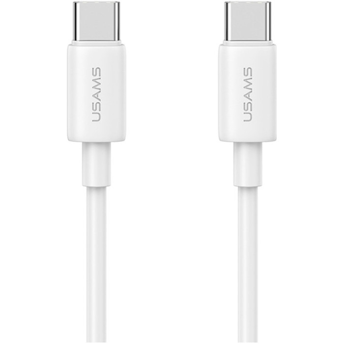 Кабель USAMS US-SJ711 YD Type-C To Type-C 60W Fast Charging Data Cable 1м White (SJ711USB02)