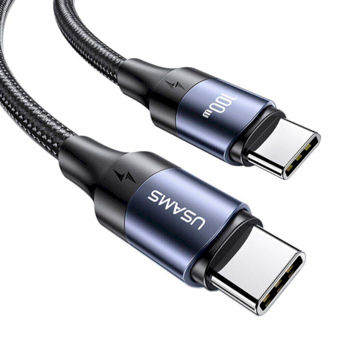 Кабель USAMS US-SJ524 U71 PD Type-C To Type-C 100W Fast Charging & Data Cable 1.2м Black (SJ524USB01)