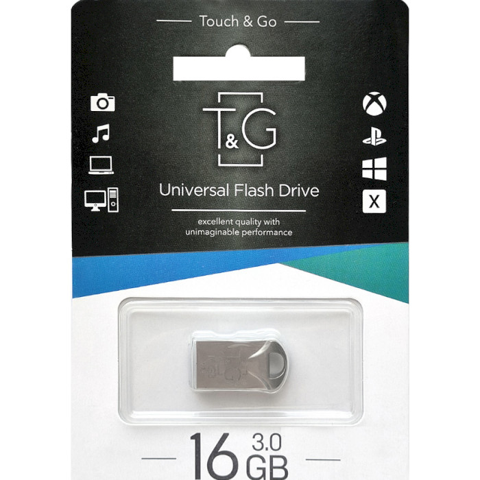 Флэшка T&G 106 Metal Series USB3.0 16GB Silver (TG106-16G3)