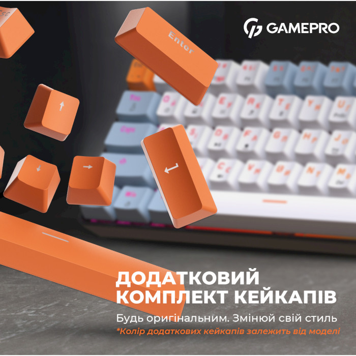 Клавіатура GAMEPRO MK130 Outemu Red Hot-Swap Switch Black