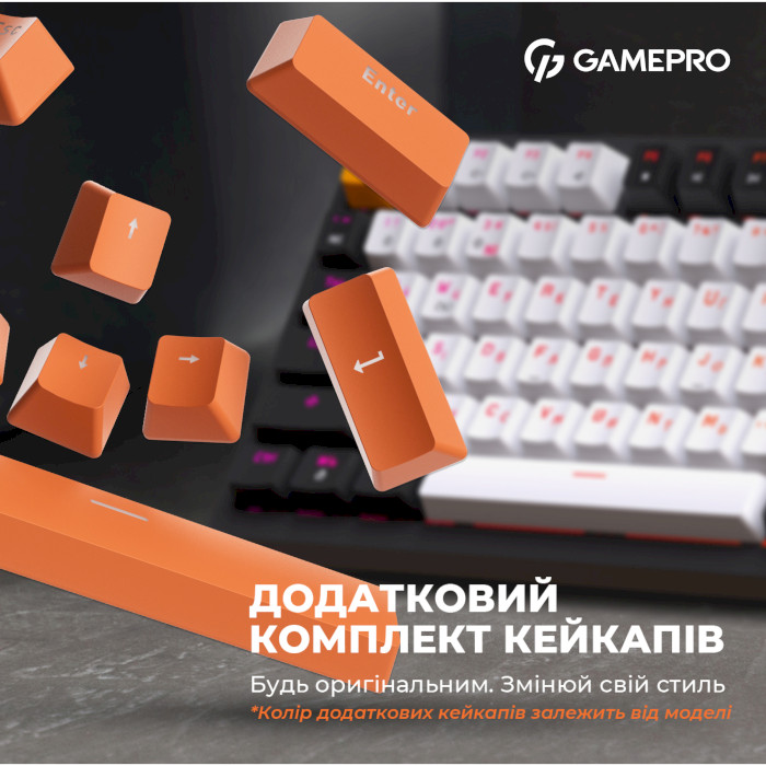 Клавіатура OFFICEPRO MK160 Outemu Red Hot-Swap Switch Black