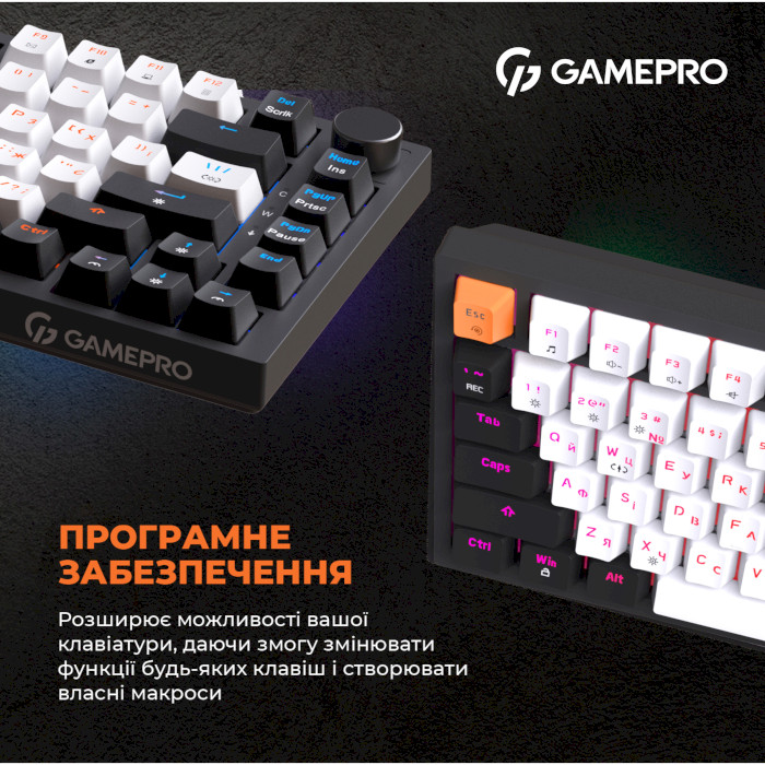 Клавиатура OFFICEPRO MK160 Outemu Red Hot-Swap Switch Black