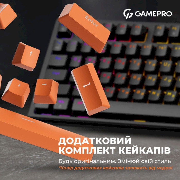 Клавіатура GAMEPRO MK180 Outemu Red Hot-Swap Switch Black