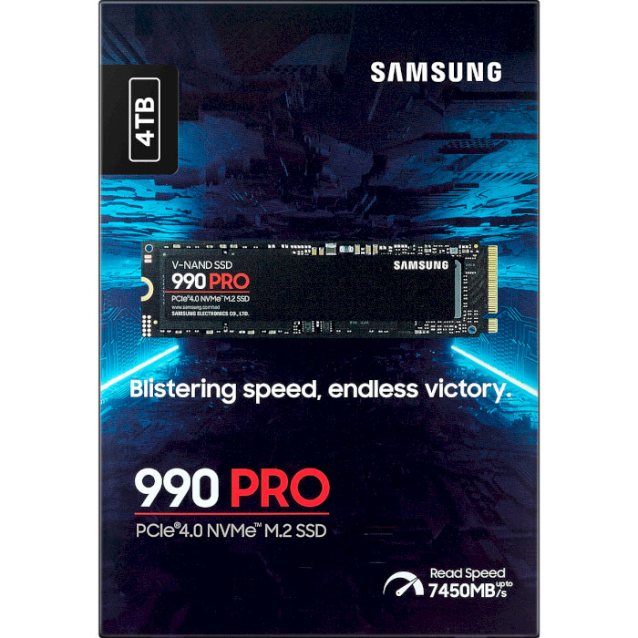 SSD диск SAMSUNG 990 Pro 4TB M.2 NVMe (MZ-V9P4T0B/AM)