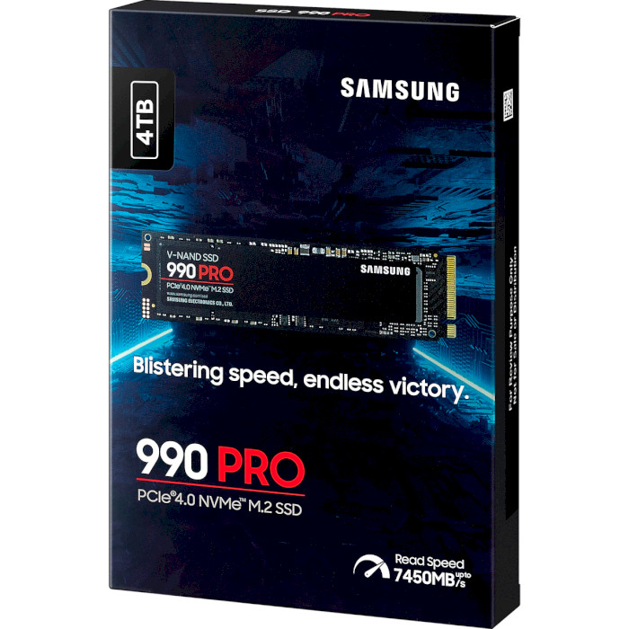 SSD диск SAMSUNG 990 Pro 4TB M.2 NVMe (MZ-V9P4T0B/AM)