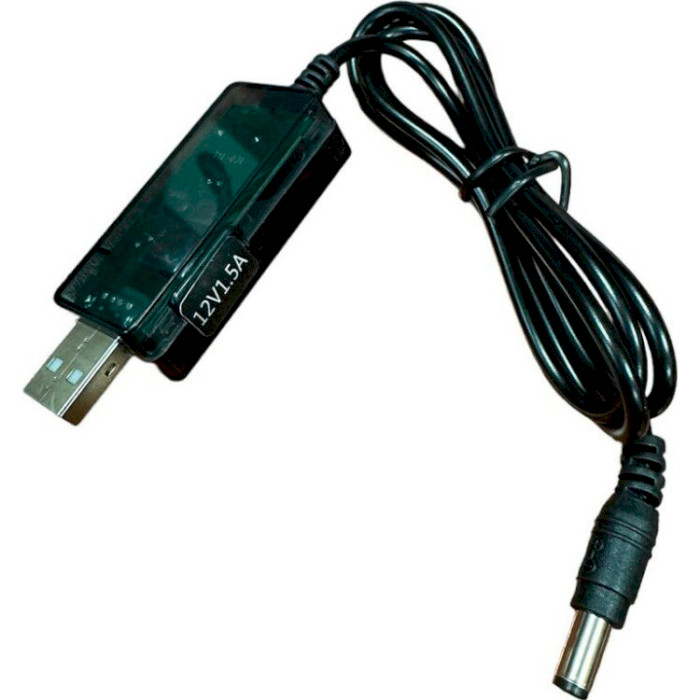 Кабель живлення USB to DC XOKO USB-A to DC-5.5*2.5 0.8м (DC-5-12-1.5A)