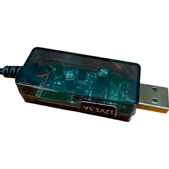 Кабель живлення USB to DC XOKO USB-A to DC-5.5*2.5 0.8м (DC-5-12-1.5A)