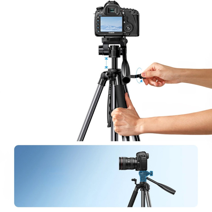 Штатив UGREEN LP661 Professional Tripod for Phone & Camera