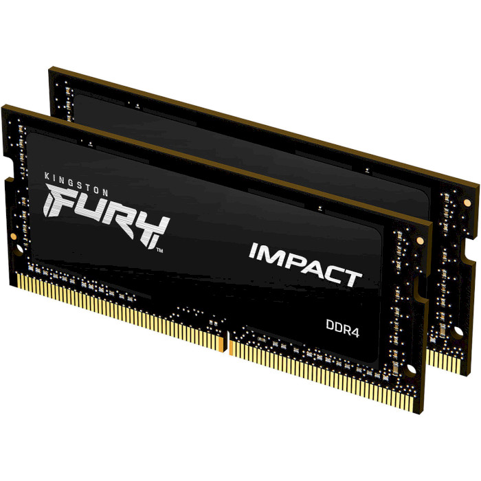 Модуль пам'яті KINGSTON FURY Impact SO-DIMM DDR4 3200MHz 32GB Kit 2x16GB/Уцінка (KF432S20IBK2/32)