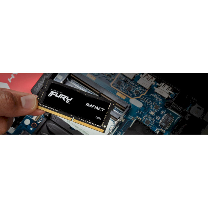 Модуль пам'яті KINGSTON FURY Impact SO-DIMM DDR4 3200MHz 32GB Kit 2x16GB/Уцінка (KF432S20IBK2/32)