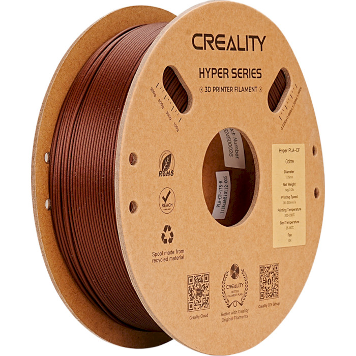 Пластик (филамент) для 3D принтера CREALITY Hyper PLA-CF 1.75mm, 1кг, Ochre (3301060019)