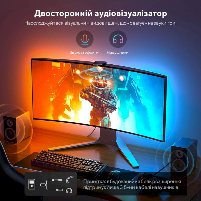 Набор адаптивной подсветки GOVEE H604B DreamView G1 Gaming Light for 24"-39" RGBIC (B604B311)