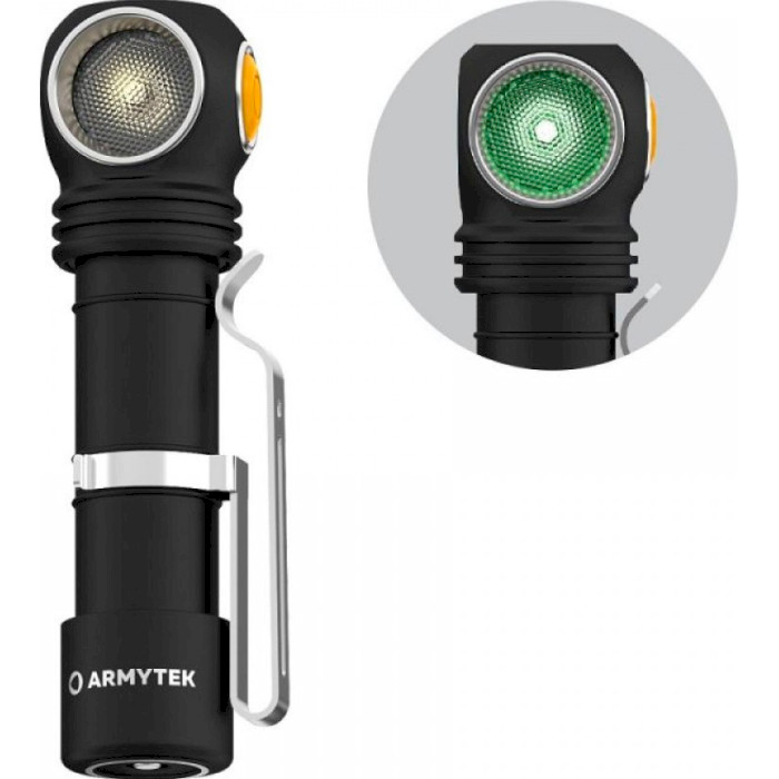 Фонарь мультифункциональный ARMYTEK Wizard C2 WG Magnet USB Green & Warm Light (F09201W)