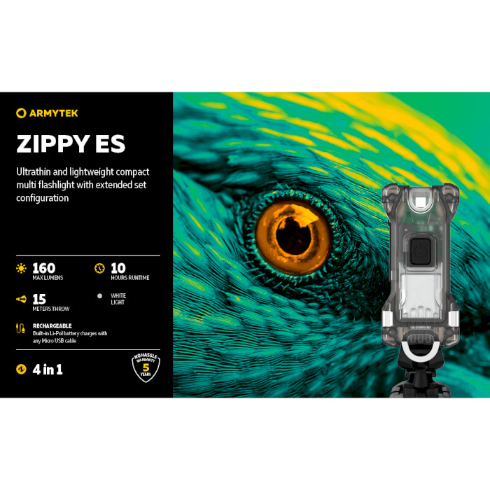 Фонарь мультифункциональный ARMYTEK Zippy Extended Set Blue (F06101B)