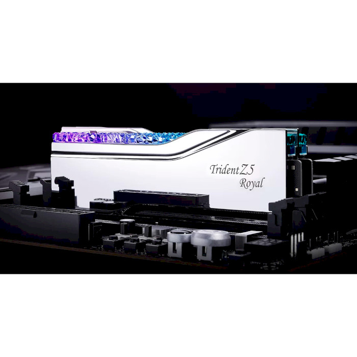 Модуль памяти G.SKILL Trident Z5 Royal Silver DDR5 7200MHz 48GB Kit 2x24GB (F5-7200J3646F24GX2-TR5S)