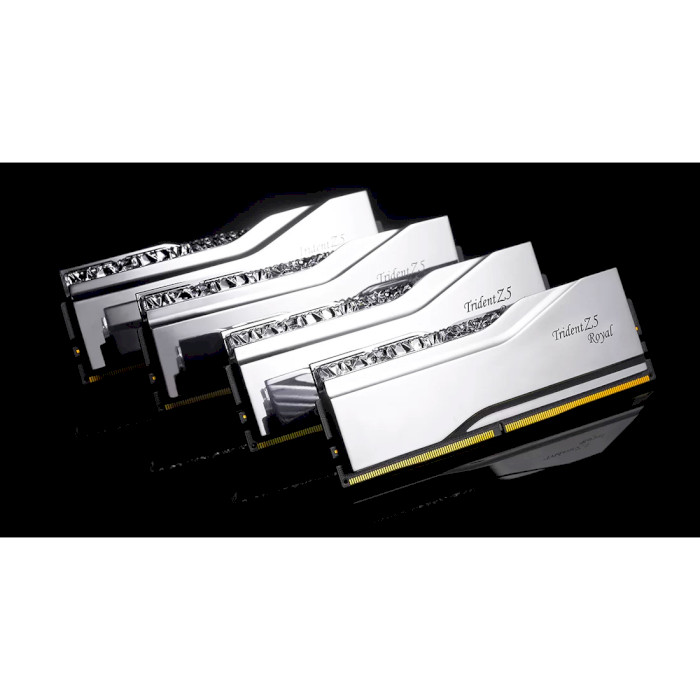 Модуль пам'яті G.SKILL Trident Z5 Royal Silver DDR5 7200MHz 48GB Kit 2x24GB (F5-7200J3646F24GX2-TR5S)