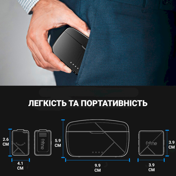 Микрофон-петличка беспроводной FIFINE M9