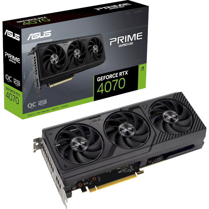 Відеокарта ASUS Prime GeForce RTX 4070 12GB GDDR6X OC Edition (PRIME-RTX4070-O12G)