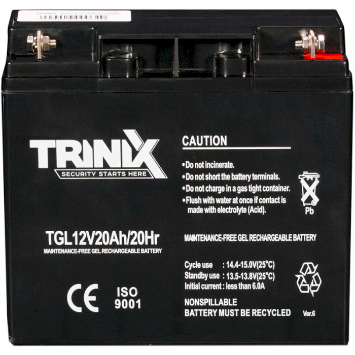 Акумуляторна батарея TRINIX TGL 12V20Ah (12В, 20Агод) (TGL12V18AH/20HR)