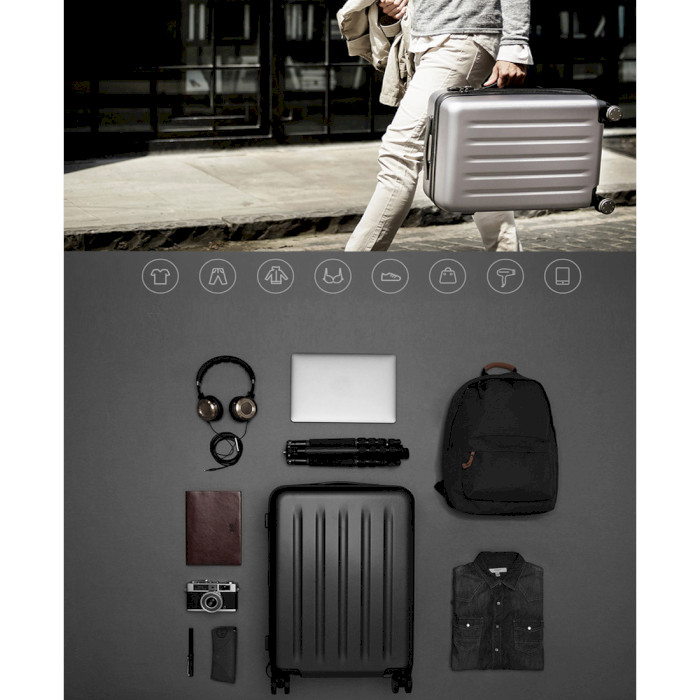 Чемодан XIAOMI 90FUN PC Luggage 20" Black 36л