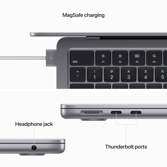 Ноутбук APPLE A2681 MacBook Air M2 16/512GB Space Gray (Z15S0072E)