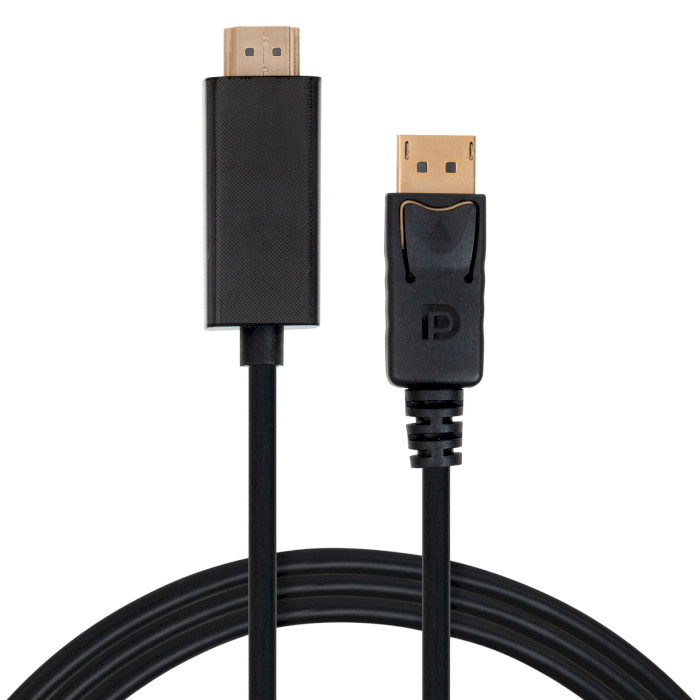 Кабель VINGA DisplayPort - HDMI v2.1 1.8м Black (VCPDP14HI211.8)