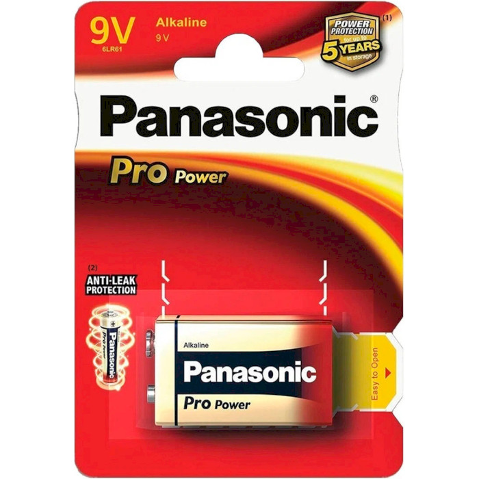 Батарейка PANASONIC Pro Power «Крона» (6LR61XEG/1BP)