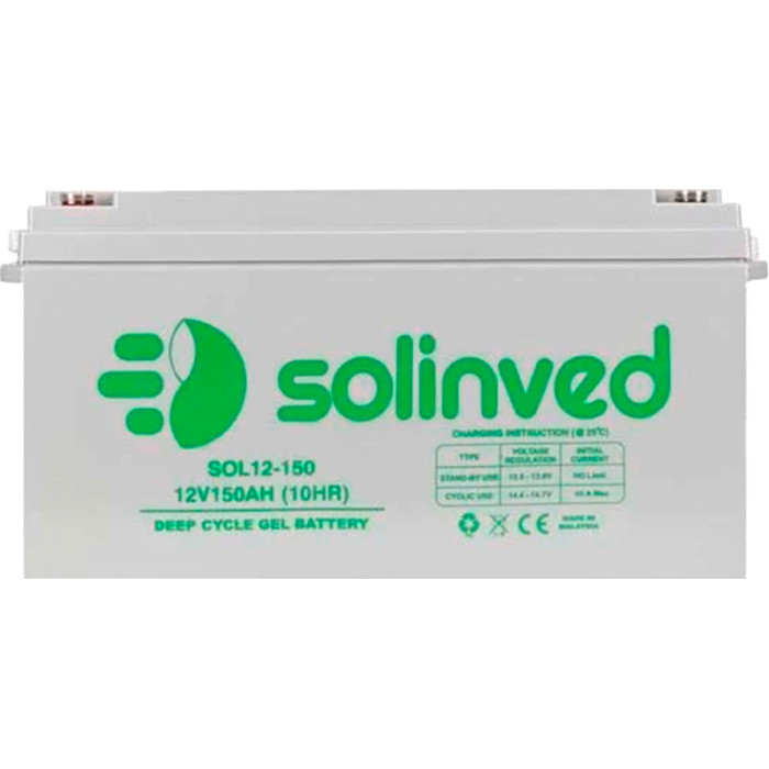 Акумуляторна батарея SOLINVED SLG150-12 (12В, 150Агод)