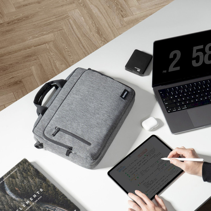 Сумка для ноутбука 16" TOMTOC Navigator-A43 Laptop Briefcase Gray (A43E1G3)