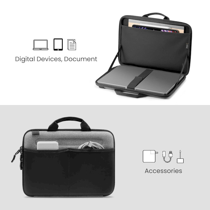 Сумка для ноутбука 16" TOMTOC FancyCase-A25 Laptop Shoulder Bag Gray (A25F2G2)