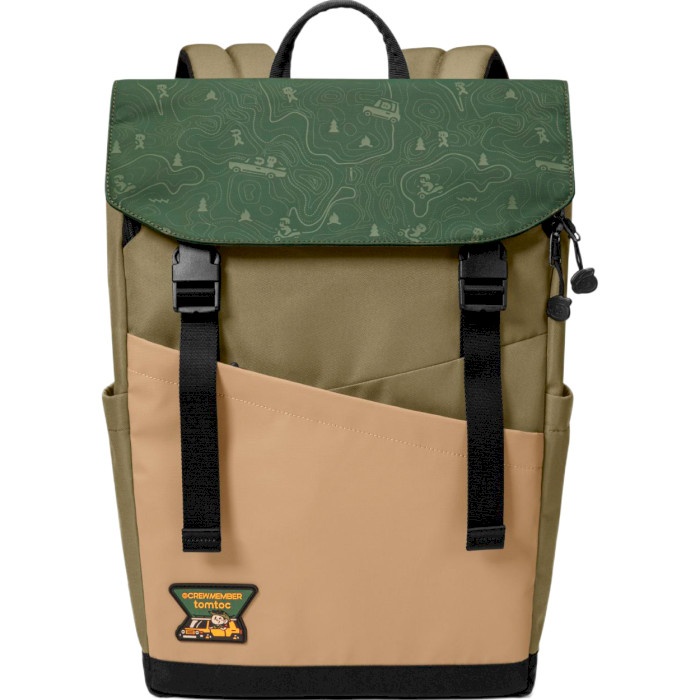 Рюкзак TOMTOC Slash G-Crew-T64 Laptop Backpack Green (T64M1T1GC)