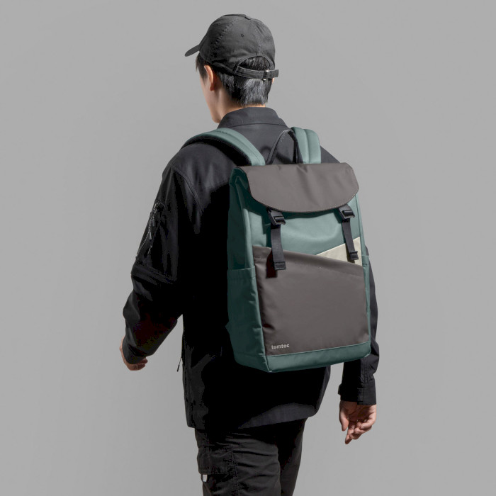 Рюкзак TOMTOC Slash-T64 Flip Laptop Backpack Turquoise (T64M1B1)